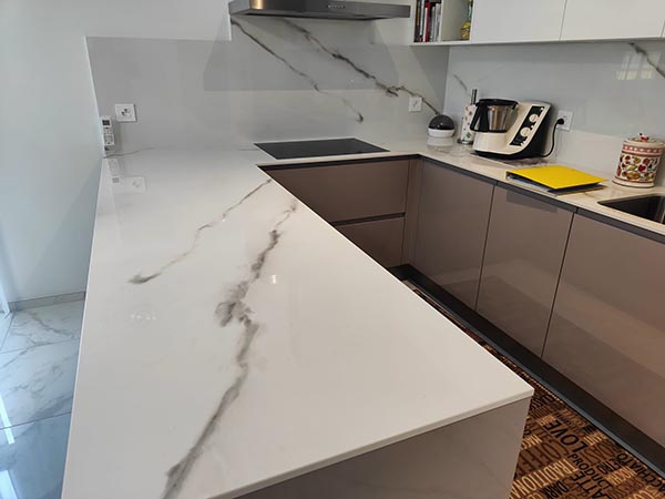 Piano di lavoro per cucina in marmo